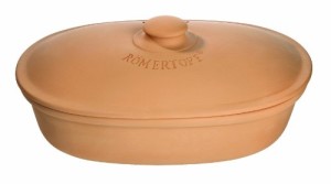 Römertopf Brottopf oval, terrakotta
